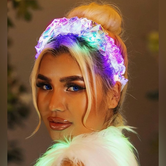 NWT Light Up Headband LED Glow Headbands - Picture 2 of 7